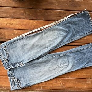 7 For All Mankind Blue Flare & Wide Leg Jeans